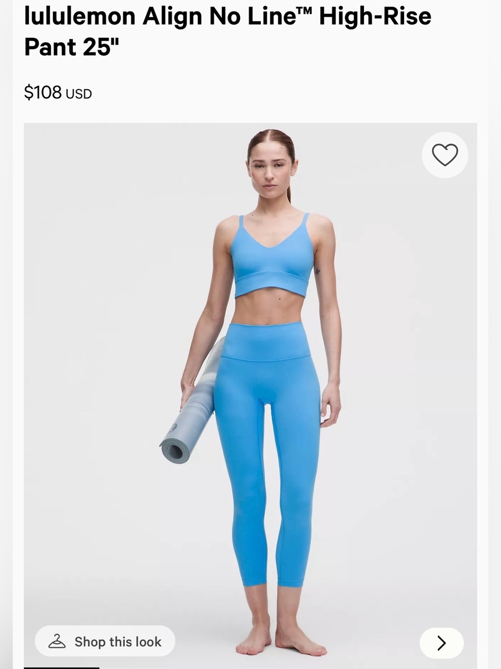 lululemon Align™ High-Rise Pant 25" see photos-